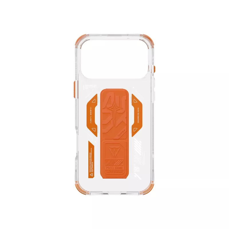 Skinarma Helio Case für iPhone 17 Pro Max Magnetic Charging + Grip Stand Orange