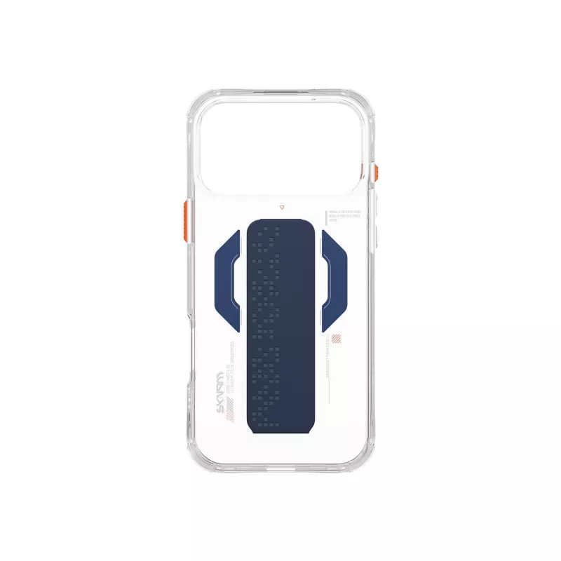 Skinarma Haxa Magnetic Charging + Grip Stand Case für Apple iPhone 17 Pro Max, Blau