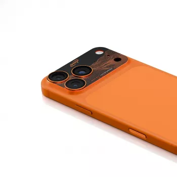 Skinarma Sonix Full Aluminium Camera Lens Protector für iPhone 17 Pro Orange