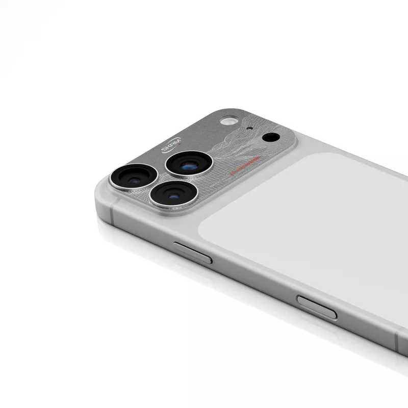 Skinarma Sonix Full Aluminium Camera Lens Protector für iPhone 17 Pro - Silber
