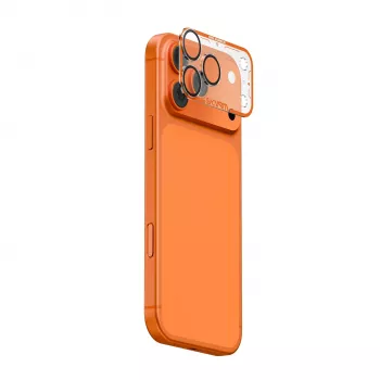 Skinarma Magma Full Matte Kamera-Linsenschutz für iPhone 17 Pro Max - Orange