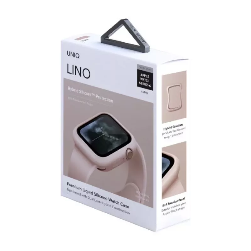 UNIQ Lino Apple Watch Case für Series 4/5/6/SE/SE3 44mm - Blush Pink