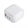 UNIQ Verge Pro 66W GaN USB-C Wall Charger Cloud White