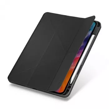 UNIQ Transforma Rigor Folio Case für iPad Air 10,9 Zoll (4./5. Generation) - Anthrazitgrau mit antimikrobieller Beschichtung