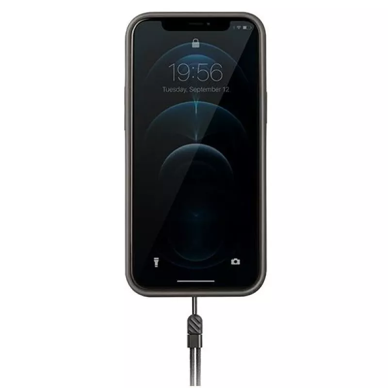 UNIQ Heldro Case für iPhone 12 Pro Max 6,7 Zoll Charcoal Camo Antimicrobial