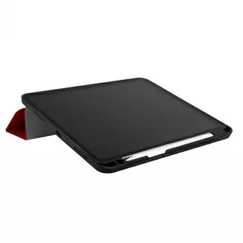 UNIQ Transforma Folio Case für iPad Pro 11 Zoll (2021/2020) und iPad Air 10,9 Zoll (2022/2020) mit antimikrobiellem Schutz, Korallenrot