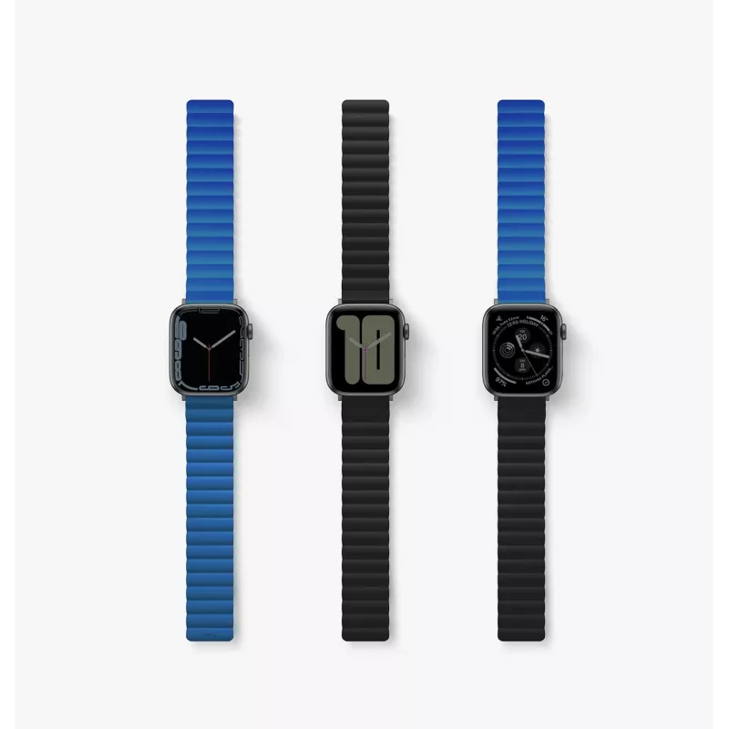 UNIQ Revix Reversible Magnetic Apple Watch Band 38/40/41mm Black-Blue