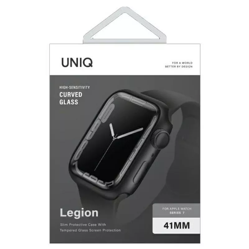 UNIQ Legion Watch Case für Apple Watch Series 7/8/9 41mm Schwarz