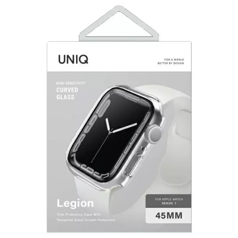 UNIQ Legion Case für Apple Watch Series 7/8/9 45mm Transparent