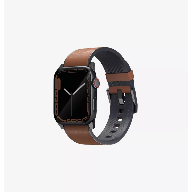 UNIQ Straden Leather Hybrid Strap für Apple Watch 42/44/45/49mm Blau