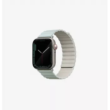 UNIQ Revix Reversible Magnetic Watch Strap für Apple Watch Series 1/2/3/4/5/6/7/8/9/SE/SE2/SE3 38/40/41mm - Salbeigrün/Beige