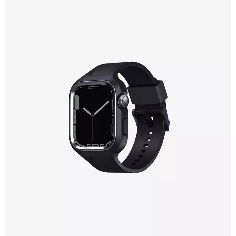 UNIQ Monos 2in1 Apple Watch Armband mit Case Series 4/5/6/7/8/9/SE/SE2/SE3 44/45mm Chalk Grey