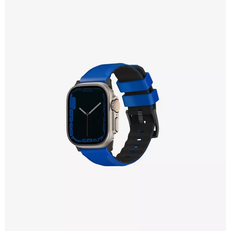 UNIQ Linus Apple Watch Armband Airosoft Silikon Nautical Blue 42/44/45/49mm