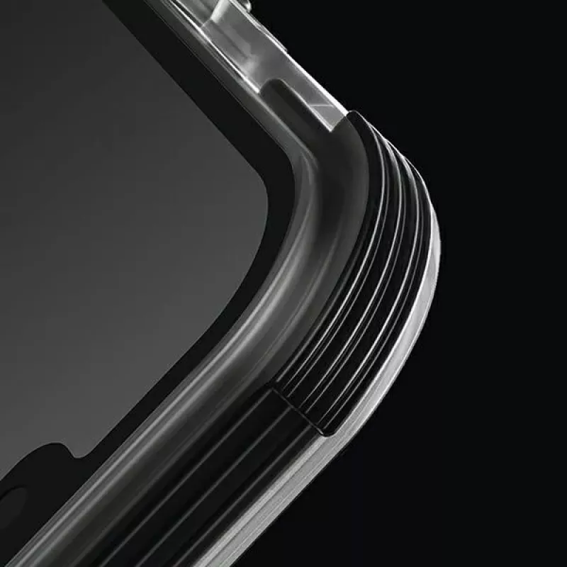UNIQ Combat Case für iPhone 14 Pro 6,1 Zoll MagClick Charging Concrete Charcoal