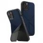 UNIQ Transforma Folio Case für iPhone 14 Plus / 15 Plus 6,7 Zoll Magclick Laden Elektrisches Blau