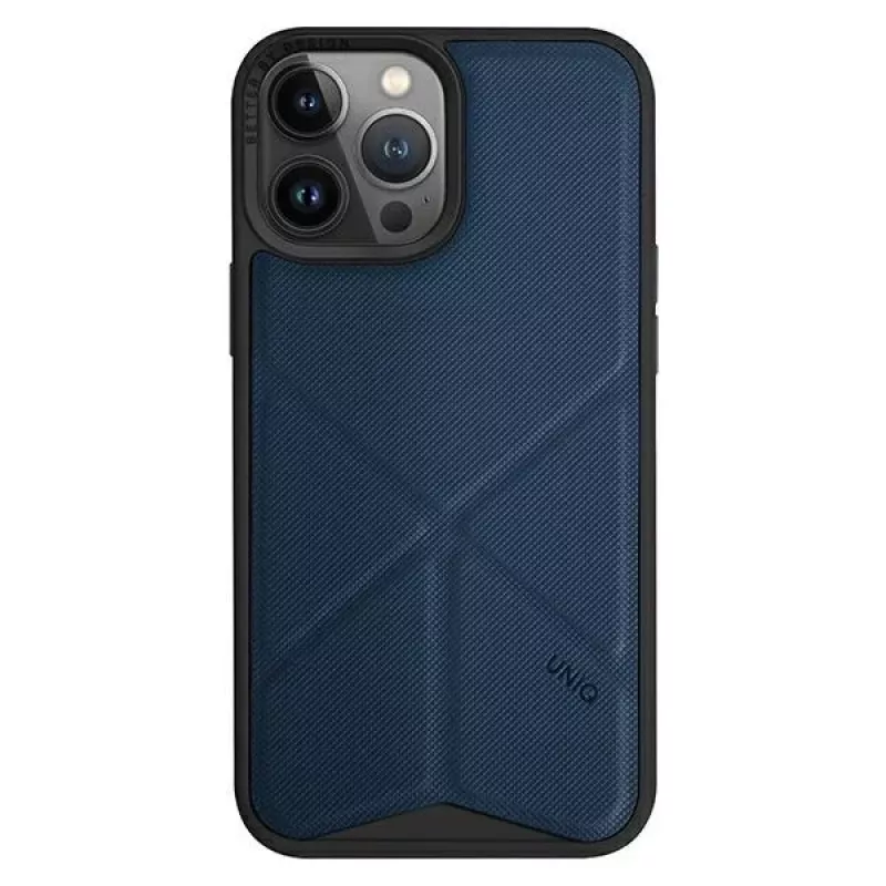 UNIQ Transforma Folio Case für Apple iPhone 14 Pro 6,1 Zoll mit Magclick Charging - Electric Blue