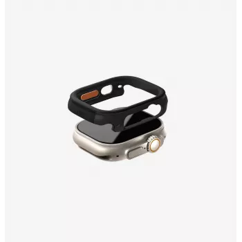UNIQ Valencia Protective Case für Apple Watch Ultra / Ultra 2 / Ultra 3 49mm, Midnight Black