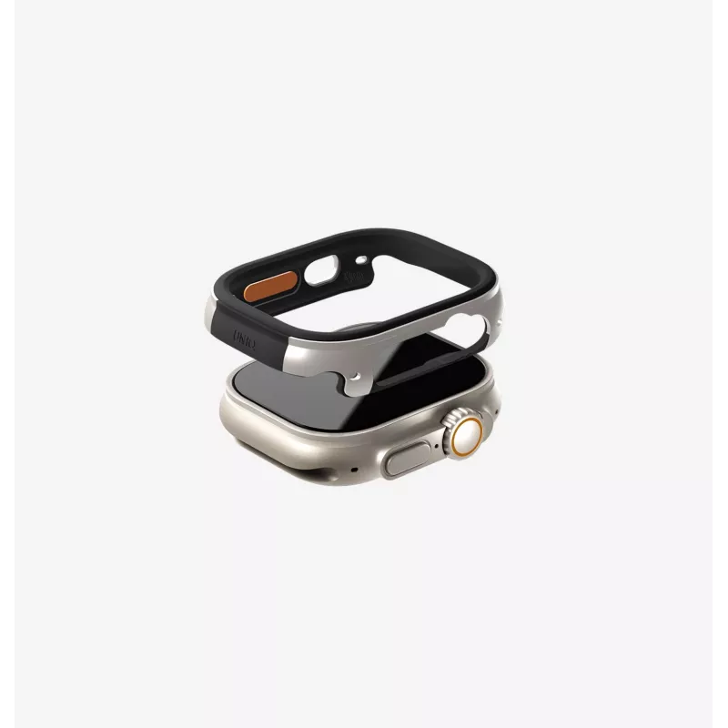 UNIQ Valencia Protective Case für Apple Watch Ultra / Ultra 2 / Ultra 3 49mm, Midnight Black