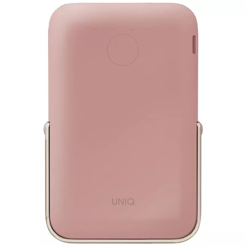 UNIQ Powerbank Hoveo 5000mAh USB-C 20W PD Fast Charge Wireless Magnetic Blush Pink