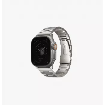 UNIQ Osta Apple Watch Armband 42/44/45/49mm Edelstahl-Gliederarmband Mitternachtsschwarz