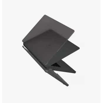 UNIQ Claro Hard Shell Case für MacBook Air 15 M2/M3/M4/M5 (2023-2026) - Smoke Matte Grey