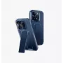 UNIQ Heldro Mount with Stand Case für Apple iPhone 15 Pro 6,1 Zoll Ultramarine Deep Blue