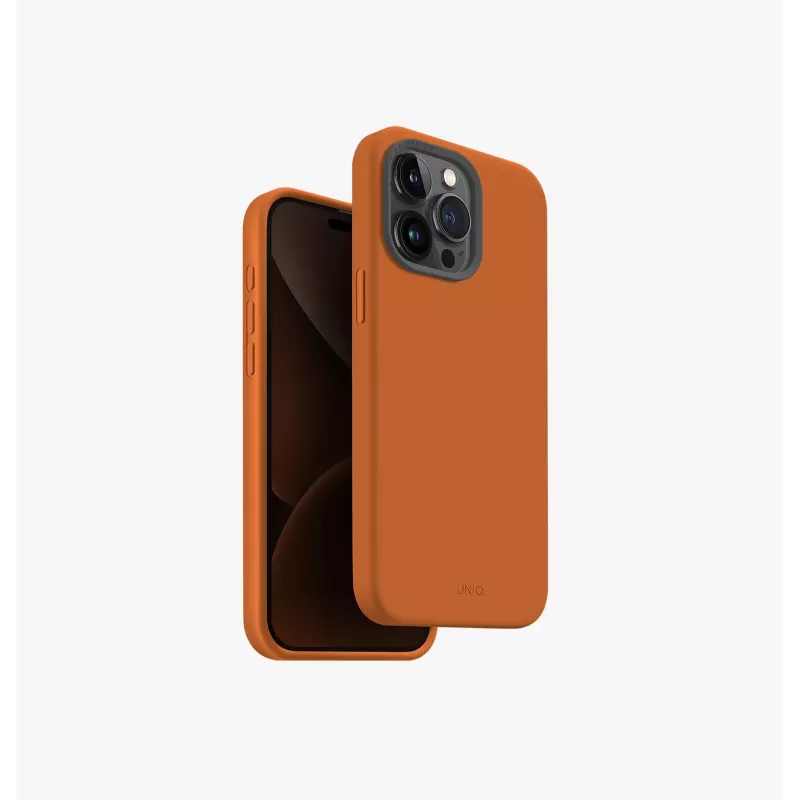 UNIQ Lino Hue Case für Apple iPhone 15 Pro Max 6,7 Zoll MagClick Laden Blush Pink