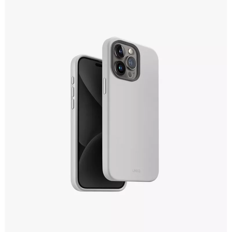 UNIQ Lino Hue Case für Apple iPhone 15 Pro Max 6,7 Zoll MagClick Laden Blush Pink