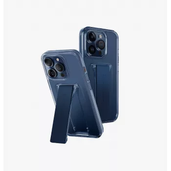 UNIQ Heldro Mount with Stand Case für iPhone 15 Pro Max 6,7 Zoll Ultramarin Deep Blue