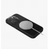 UNIQ Keva Case für iPhone 15 Pro Max 6,7 Zoll Magclick Laden Carbon Black