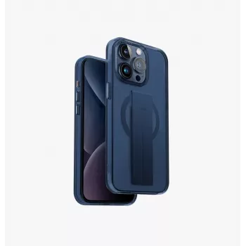 UNIQ Heldro Mag Case für iPhone 15 Pro 6,1 Zoll MagClick Laden Ultramarin Tiefblau