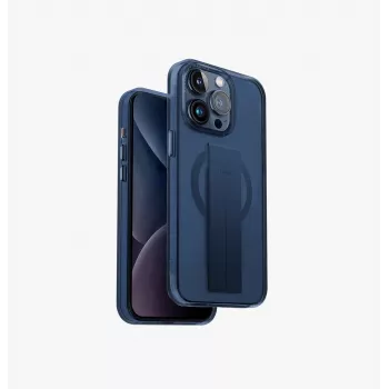 UNIQ Heldro Mag Case für iPhone 15 Pro Max 6,7 Zoll MagClick Laden Ultramarin Tiefblau