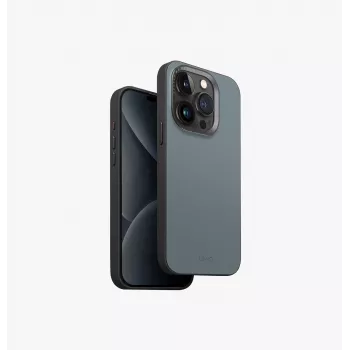 UNIQ Lyden DS MagClick Charging Case für iPhone 15 Pro 6,1 Zoll Washed Blue-Black