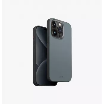 UNIQ Lyden DS Magclick Charging Case für Apple iPhone 15 Pro Max 6,7 Zoll Elfenbein/Flechten-Grün