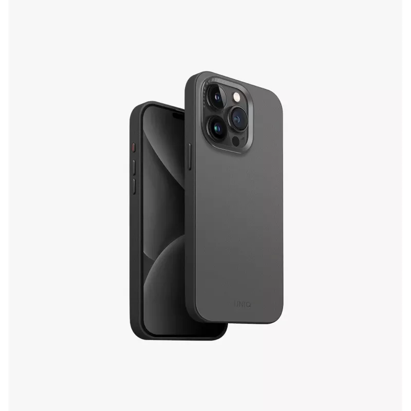 UNIQ Lyden DS Magclick Charging Case für iPhone 15 Pro Max 6,7 Zoll Kanariengelb / Flintgrau