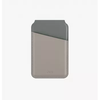 UNIQ Lyden DS Magnetic Wallet mit RFID und Telefonständer Ivory/Lichen Green