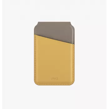 UNIQ Lyden DS Magnetic Wallet mit RFID und Telefonständer Ivory/Lichen Green