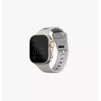 UNIQ Stride Apple Watch Armband 42/44/45/49mm FKM Gummi Kreidegrau
