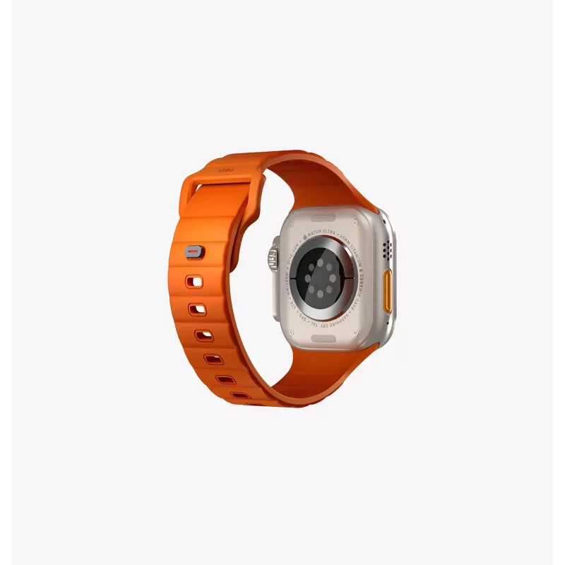 UNIQ Stride Apple Watch Armband 42/44/45/49mm FKM Gummi Kreidegrau