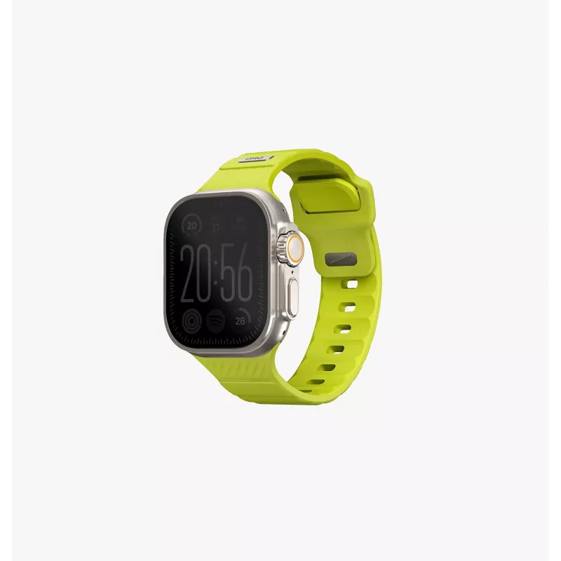 UNIQ Stride Apple Watch Armband 42/44/45/49mm FKM Gummi Kreidegrau