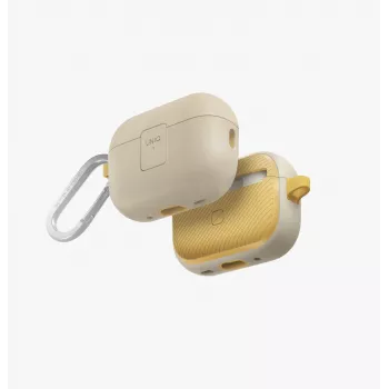 UNIQ Clyde Lock Case für AirPods Pro 2 (2022/2023) - Ivory/Canary Yellow