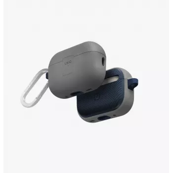 UNIQ Clyde Lock Case für AirPods Pro 2 (2022/2023) - Kreidegrau / Marineblau