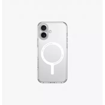 UNIQ Clario Case für Apple iPhone 16 6,1 Zoll MagClick Charging Lucent Clear