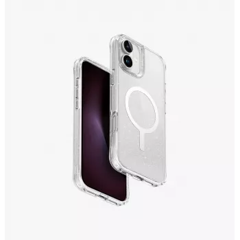 UNIQ LifePro Xtreme Magclick Charging Case für iPhone 16 Plus 6,7 Zoll Transparent Tinsel Lucent