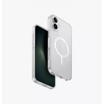 UNIQ Clario Case für iPhone 16 Plus 6,7 Zoll Magclick Charging Lucent Clear