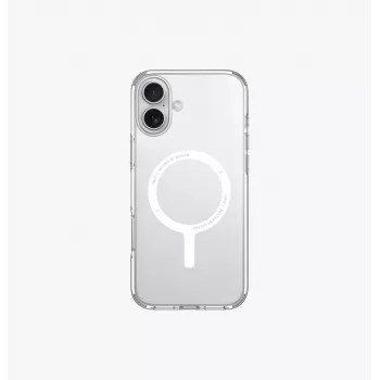 UNIQ Clario Case für iPhone 16 Plus 6,7 Zoll Magclick Charging Lucent Clear