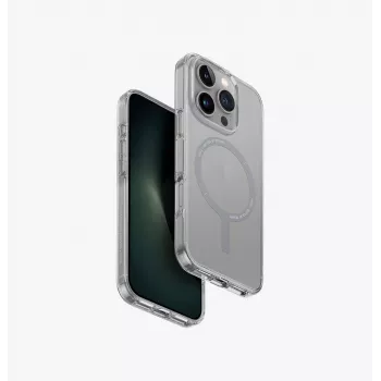 UNIQ Clario Case für iPhone 16 Pro 6,3 Zoll Magclick Charging Smoke
