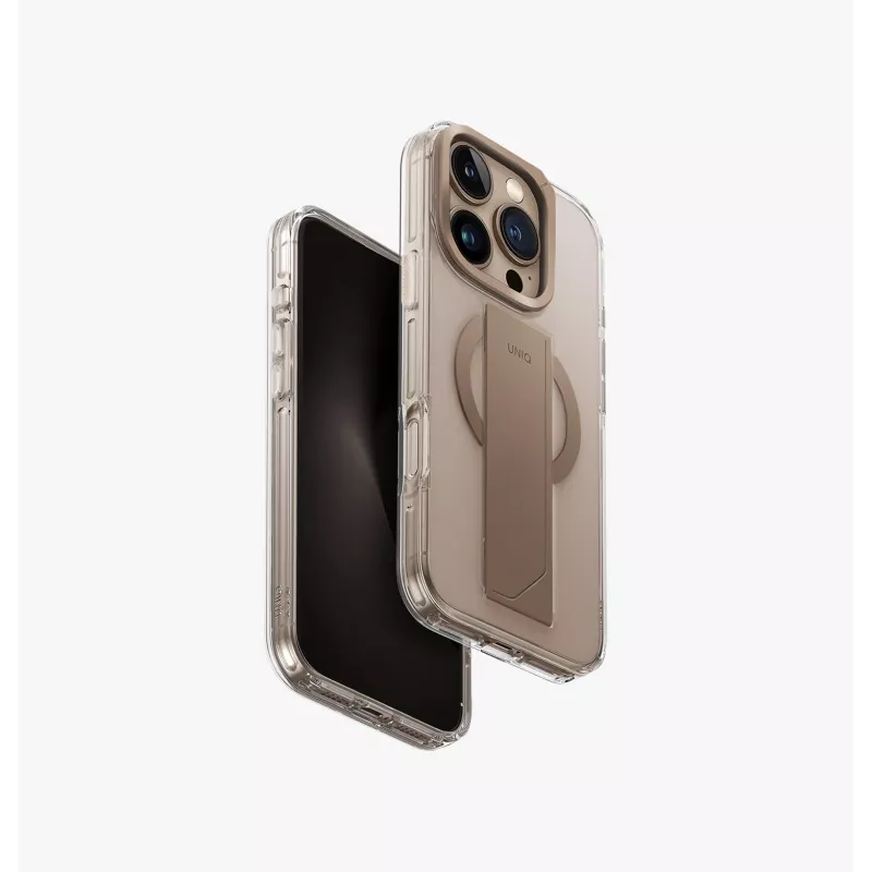 UNIQ Heldro Max Case für iPhone 16 Pro 6,3 Zoll Magclick Laden Clear Lucent