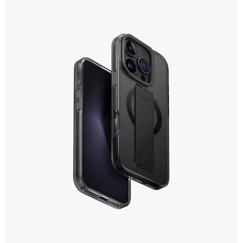 UNIQ Heldro Max Case für iPhone 16 Pro 6,3 Zoll MagClick Ladefunktion Taupe Gold