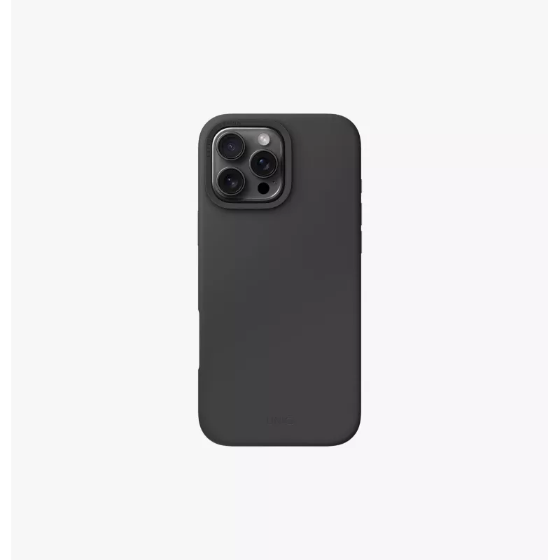 UNIQ Lino Hue iPhone 16 Pro Max 6.9 Zoll Magclick Ladehülle - Anthrazitgrau